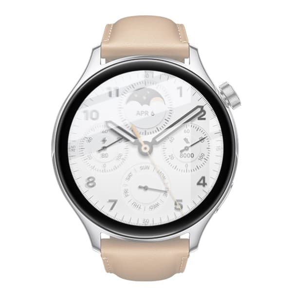 Bizon Glass Watch Edge Hybridglas för Xiaomi Watch S1 Pro, Svart