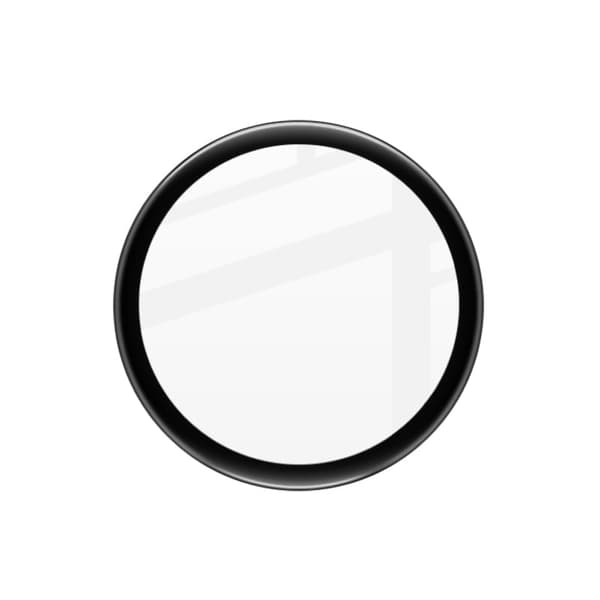 Bizon Glass Watch Edge Hybridglas för Xiaomi Watch S1 Pro, Svart