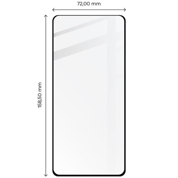 Bizon Glass Edge 2 Hærdet Glas til Redmi Note 12 Pro / 12 Pro+ 5G, Sort