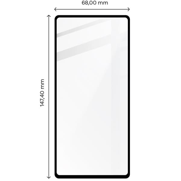 Bizon Glass Edge 2 Härdat Glas för Pixel 7A, Svart