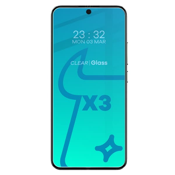 3x Glas + kameralins BIZON Clear 2 för Xiaomi 13