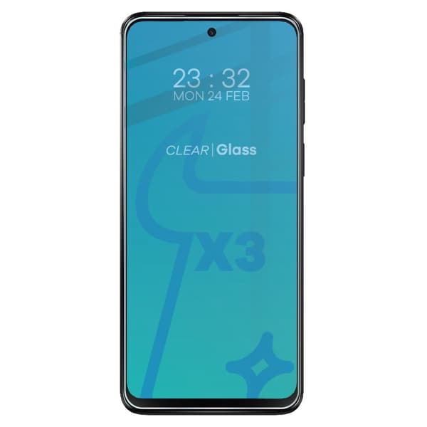 3x Glas + kameralinse BIZON Clear 2 til Moto G13/G23 4G