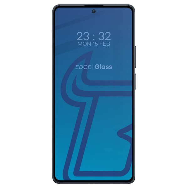 Bizon Glass Edge 2 Härdat Glas för POCO F5, Svart