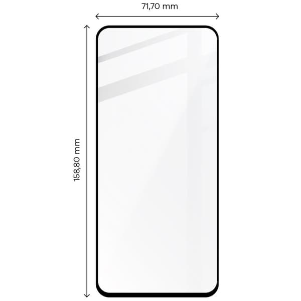 Bizon Glass Edge 2 Härdat Glas för Xiaomi Redmi Note 12 Pro 4G/11 Pro 4G/5G, Svart