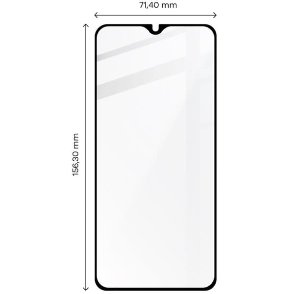 Bizon Glass Edge Härdat Glas för Galaxy A24 4G, Svart