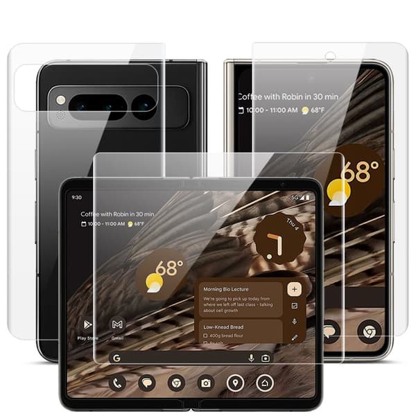 Hydrogeelikalvo taka- ja etupuolelle Bizon Glass Hydrogel, Pixel Fold