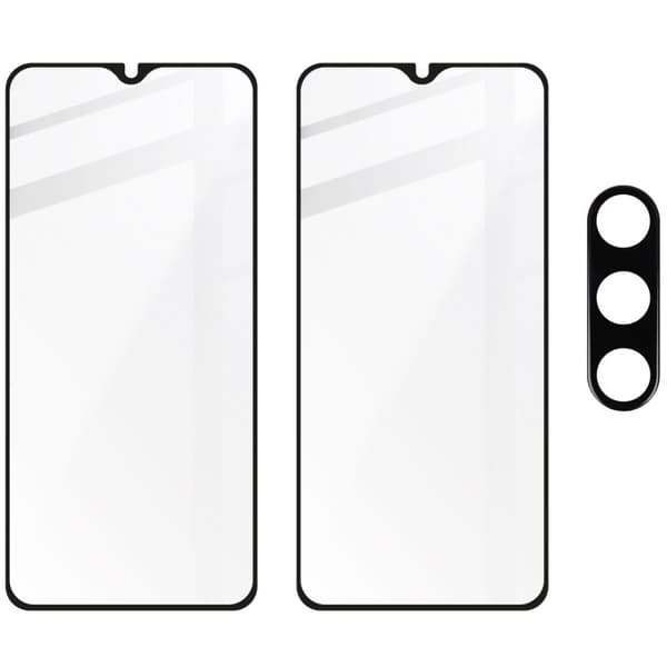 2x lasi + kameralasi BIZON Edge Pack Galaxy A24:lle
