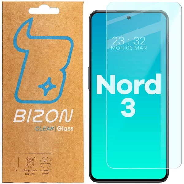 Bizon Glass Clear 2 Hærdet Glas til OnePlus Nord 3