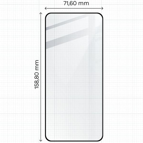 Bizon Glass Edge 2 karkaistu lasi OnePlus Nord 3:lle, musta
