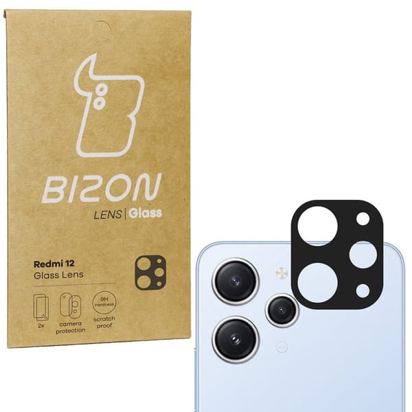 Bizon Glass Linse til Redmi 12, 2 stk.