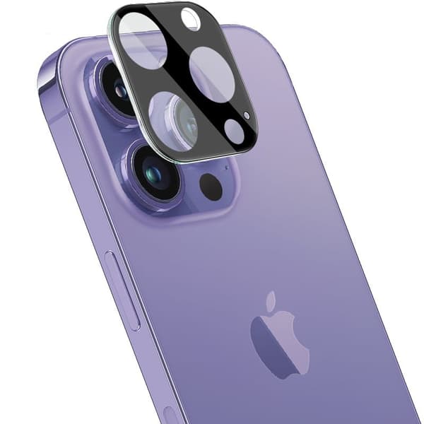 Bizon Glass-lins för iPhone 15 Pro / iPhone 15 Pro Max, 2 stycken