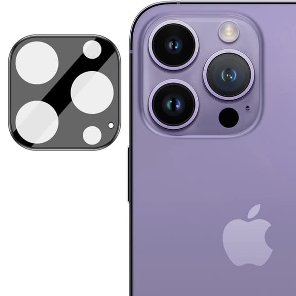 Bizon Glass-lins för iPhone 15 Pro / iPhone 15 Pro Max, 2 stycken