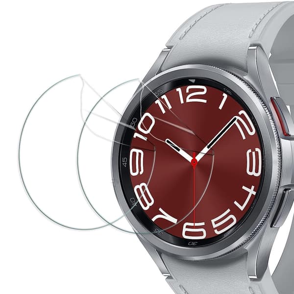 Bizon Glass Hydrogel skärmskydd för Galaxy Watch 6 Classic 43mm, 2 stycken (klocka)