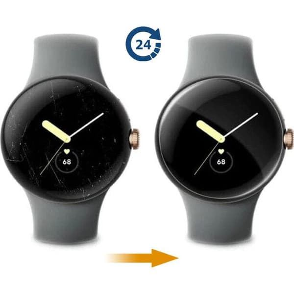 Bizon Glass Hydrogel skärmskydd för Galaxy Watch 6 Classic 43mm, 2 stycken (klocka)