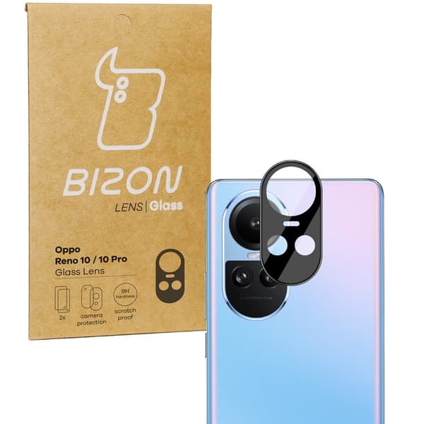 Bizon Glass Linse til Oppo Reno 10/10 Pro 5G, 2 stk.