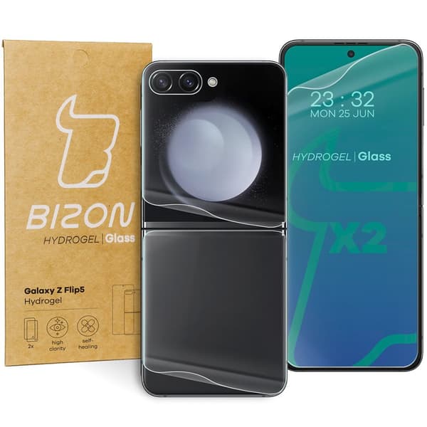 Hydrogelfilm för bak- och framsida Bizon Glass Hydrogel, Galaxy Z Flip5