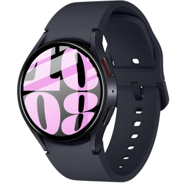 Bizon Glass Watch Edge Hybrid Galaxy Watch 6:lle (44 mm), musta