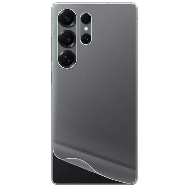 Bizon Glass Hydrogel Pack för Galaxy S25 Ultra baksida och framsida