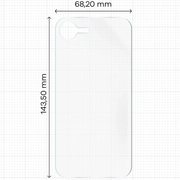 Bizon Glass Hydrogel Bakfilm för iPhone 16e, 2 stycken