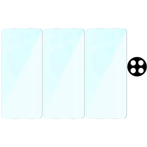 3x Härdat glas + Kameraglas Bizon Glass Clear 2-pack för OnePlus 13R