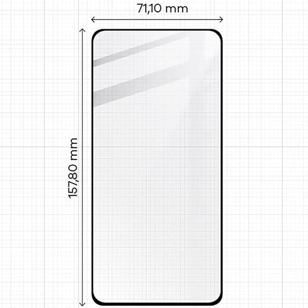 Bizon Glass Edge 2 karkaistu lasi Realme 12+ 5G:lle