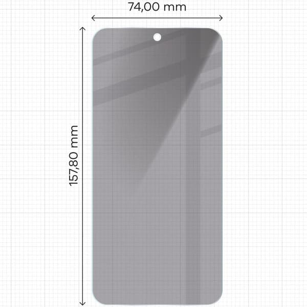Bizon Glass Clear Shadow Privacy -karkaistu lasi Galaxy A35 / A55 5G:lle, sävytetty