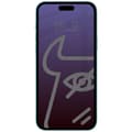 Miniatyrbillede 3 af 4: Bizon Glass Edge Shadow Privacy Hærdet Glas til iPhone 15 Plus, Røget med Sort Ramme
