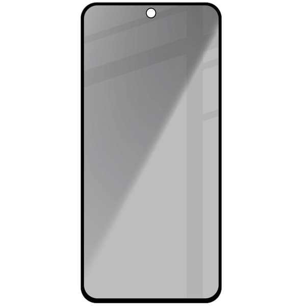 Bizon Glass Edge Shadow Privacy Härdat Glas för Galaxy A35 5G / A55 5G, Tonat med Svart Ram