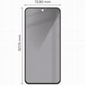 Miniatyrbild 2 av 4: Bizon Glass Edge Shadow Privacy Härdat Glas för Galaxy A35 5G / A55 5G, Tonat med Svart Ram