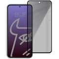 Miniatyrbild 1 av 4: Bizon Glass Edge Shadow Privacy Härdat Glas för Galaxy A35 5G / A55 5G, Tonat med Svart Ram