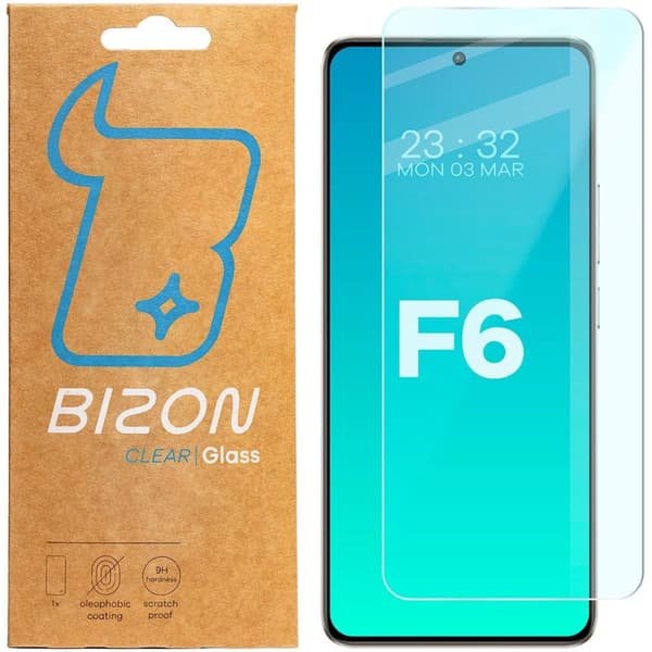 Bizon Glass Clear 2 härdat glas för Xiaomi Poco F6