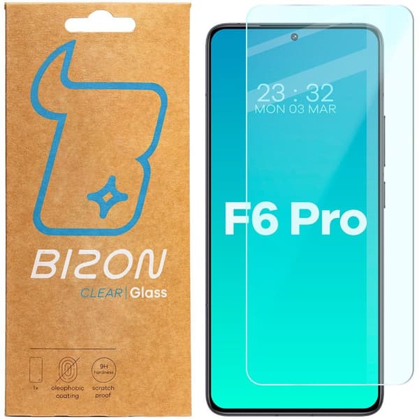 Bizon Glass Clear 2 Härdat Glas för Xiaomi Poco F6 Pro