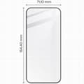 Miniatyrbild 2 av 4: Bizon Glass Edge 2 härdat glas för Huawei Pura 70
