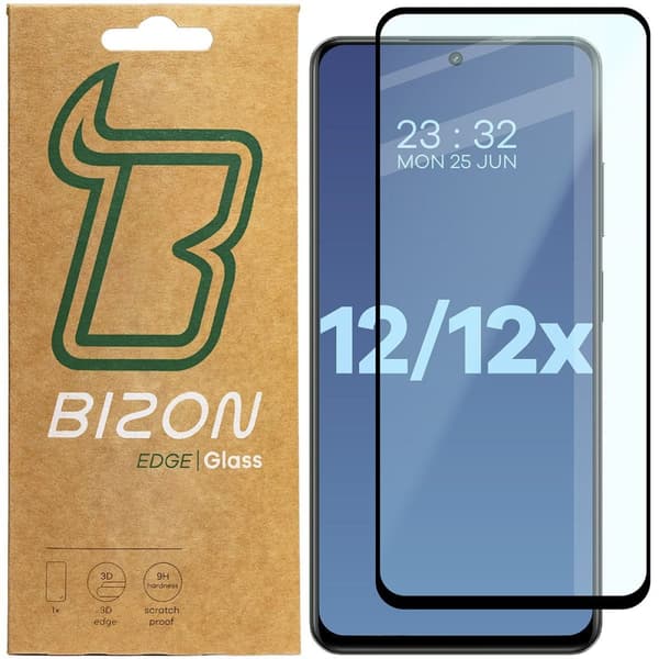 Bizon Glass Edge 2 Härdat Glas för Realme 12 5G/12x 5G