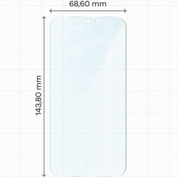 Bizon Glass Clear 2 härdat glas för iPhone 12 / 12 Pro