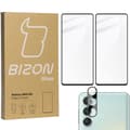 Miniatyrbild 1 av 6: 2x Glas + Kameraglas BIZON Edge 2-pack för Galaxy M55 5G