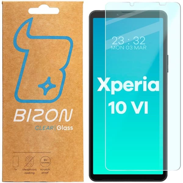 Bizon Glass Clear 2 härdat glas för Sony Xperia 10 VI