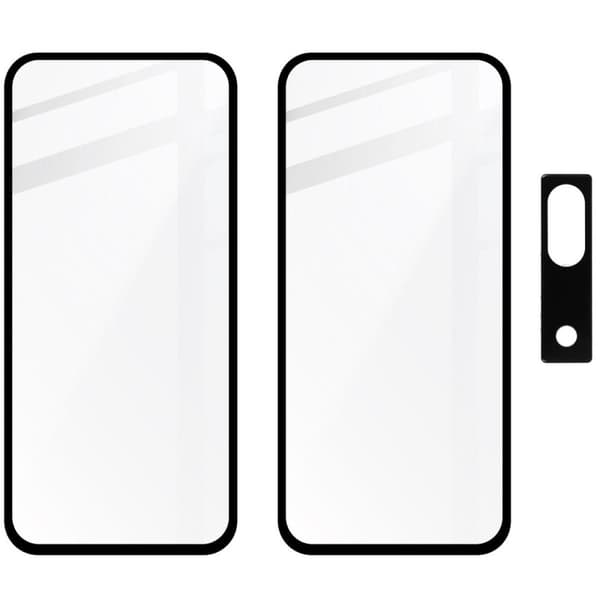 2x Glas + Kameraglas BIZON Edge 2-pack för Google Pixel 8a