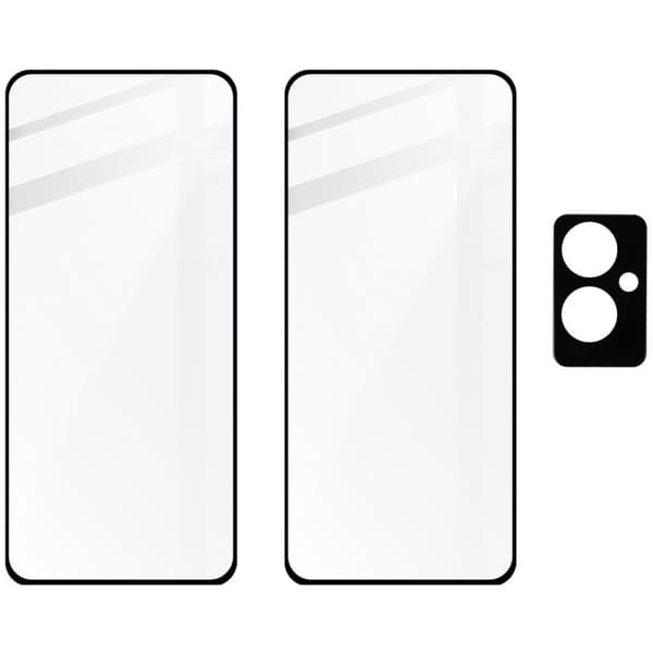 2x Glas + Kameraglas BIZON Edge 2-pack för Oppo Reno11 F 5G