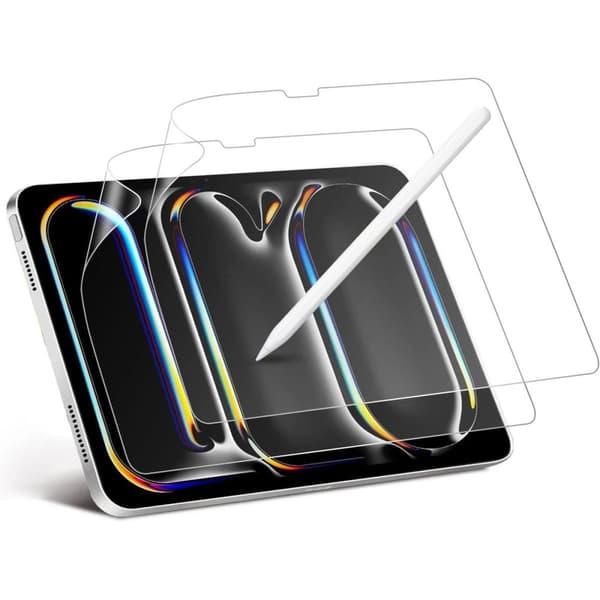 Bizon Film Tab Papirus pappersliknande folie för iPad Pro 11" 5:e generationen. 2024, 2 stycken