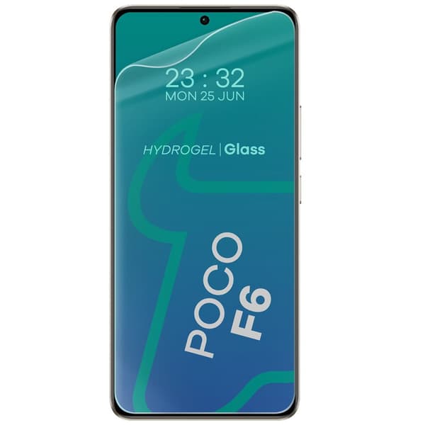 Hydrogelfilm för Bizon Glass Hydrogel framskärm för Xiaomi Poco F6, 2 stycken