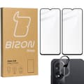 Miniatyrbillede 1 af 6: 2x Glas + Kameraglas BIZON Edge 2-pak til Oppo A38 4G