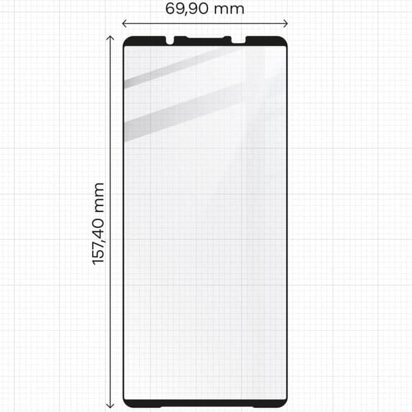2x Lasi + Kameralasi BIZON Edge 2 Pakkaus Sony Xperia 1 VI:lle