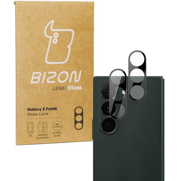 Bizon Glass Lens för Galaxy Z Fold6, 2 stycken