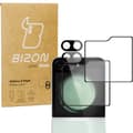 Miniatyrbillede 1 af 5: Kameraglas + Eksternt Skærmglas Bizon Glass-linse til Galaxy Z Flip6, 2 sæt