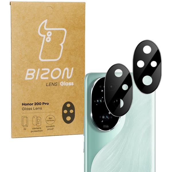Bizon Glass-lins för Honor 200 Pro, 2 stycken