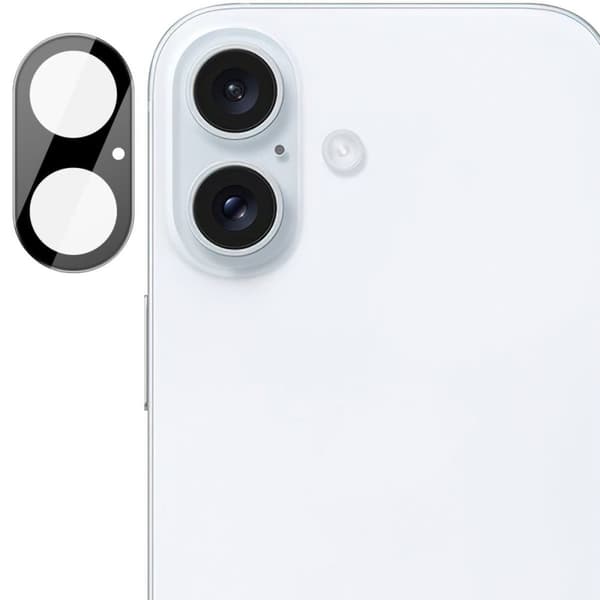 Bizon Glass -linssi iPhone 16 / 16 Plus -puhelimelle, 2 kpl