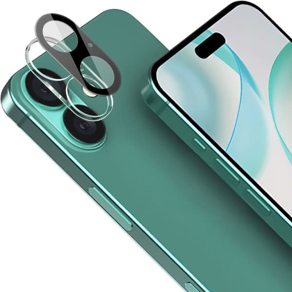 Bizon Glass -linssi iPhone 16 / 16 Plus -puhelimelle, 2 kpl