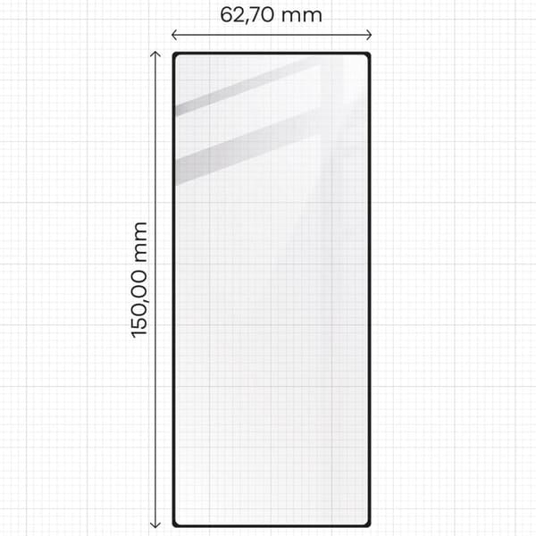 Bizon Glass Edge 2 Härdat Glas för Galaxy Z Fold6, Svart Ram