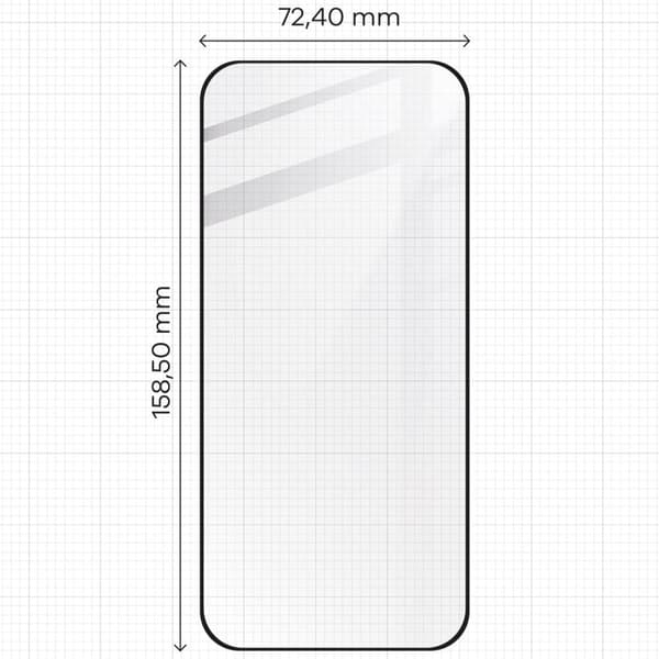 Bizon Glass Edge 2 Härdat Glas för Google Pixel 9 Pro XL, Svart Ram